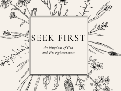 Names the title of the Seek First Challenge within a floral design.