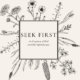 Names the title of the Seek First Challenge within a floral design.